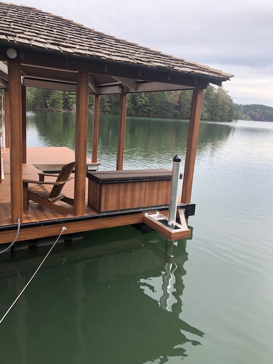 custom wooden boat dock