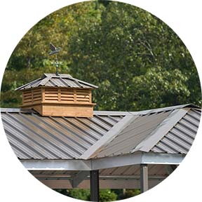 Custom dock with metal materials by Kroeger Marine, ensuring strength and resilience for an industrial-style dock structure